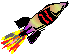 fusée en action